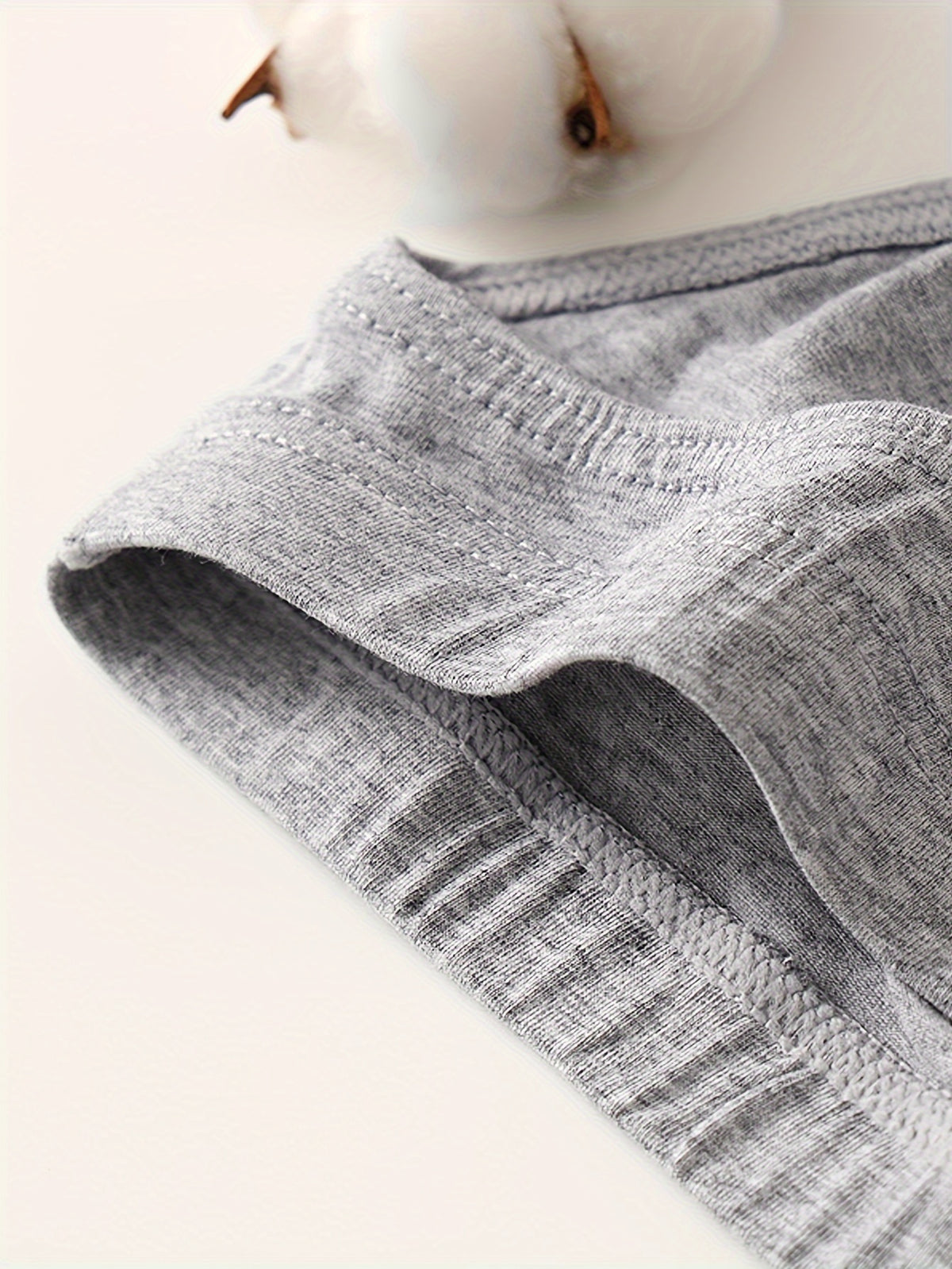 Slip long respirant coton homme — lot de 5, uni