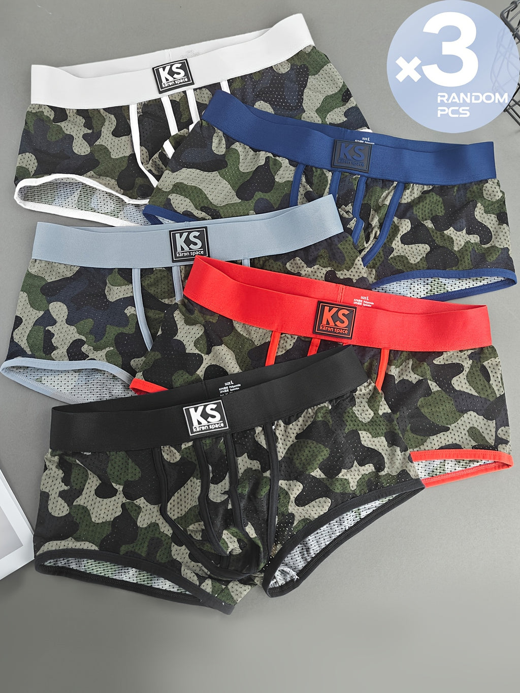 Boxer respirant microfibre homme — lot de 3
