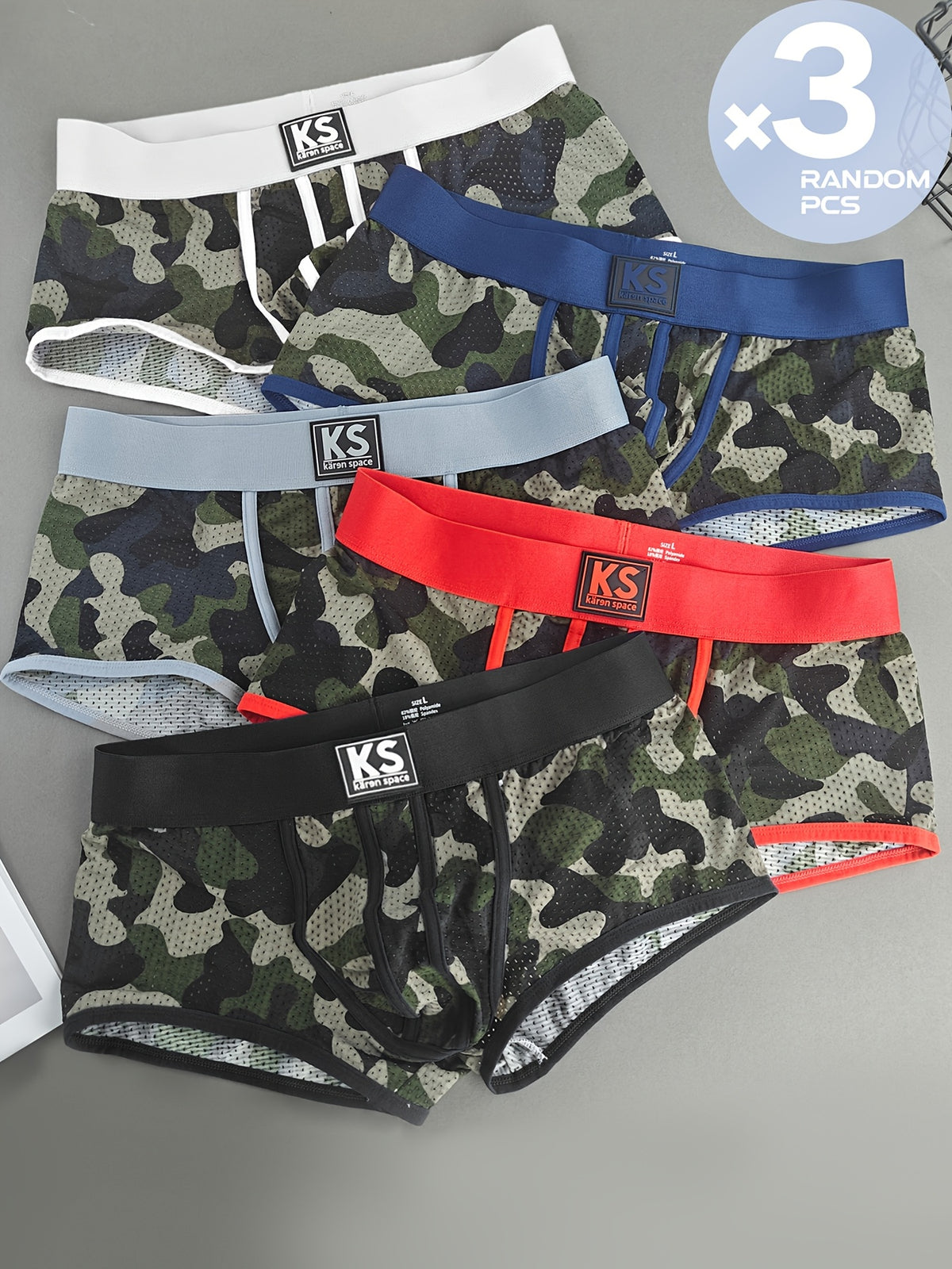 Boxer respirant microfibre homme — lot de 3