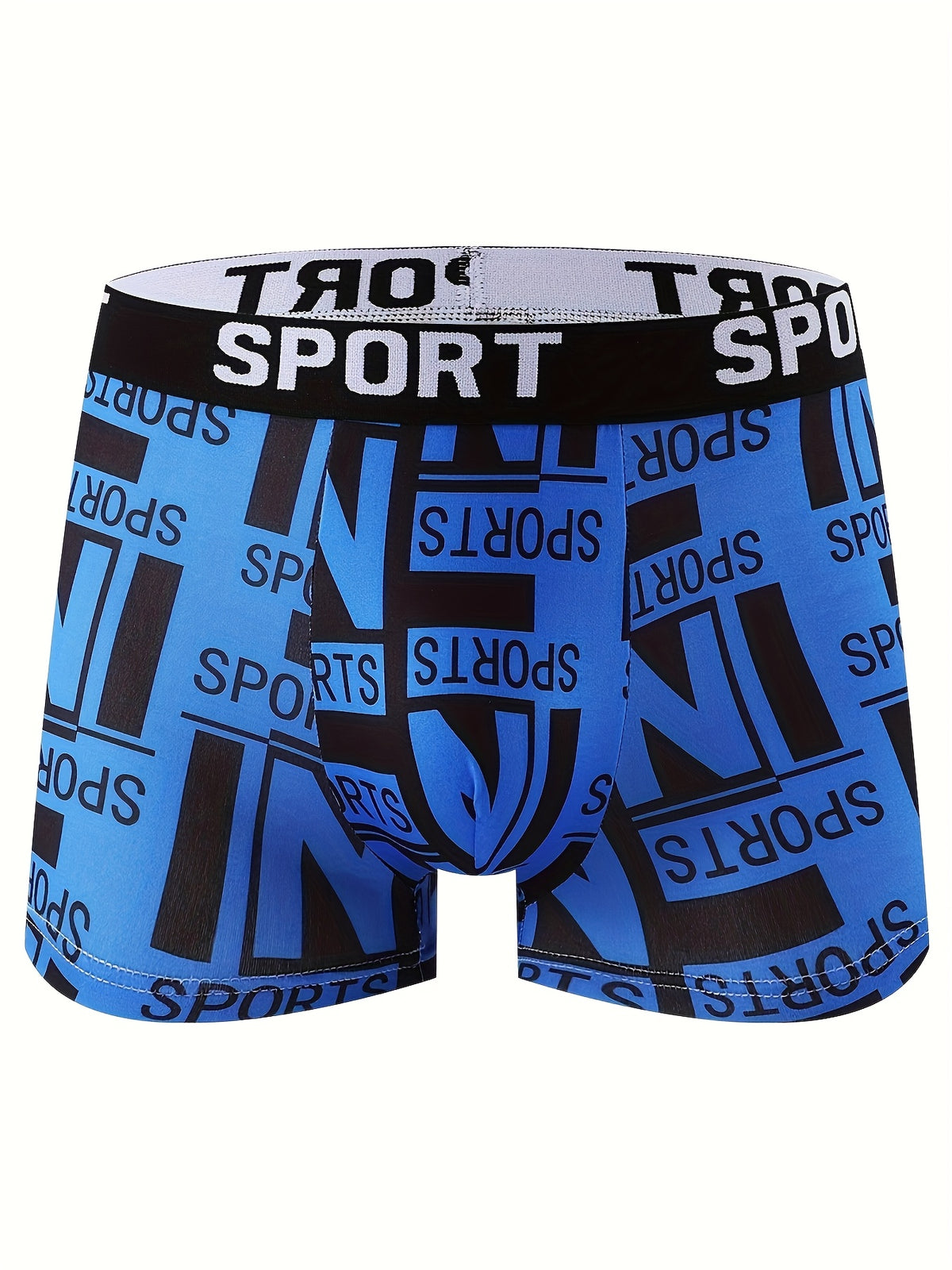 Boxer de sport respirant microfibre homme — lot de 10, géométrique