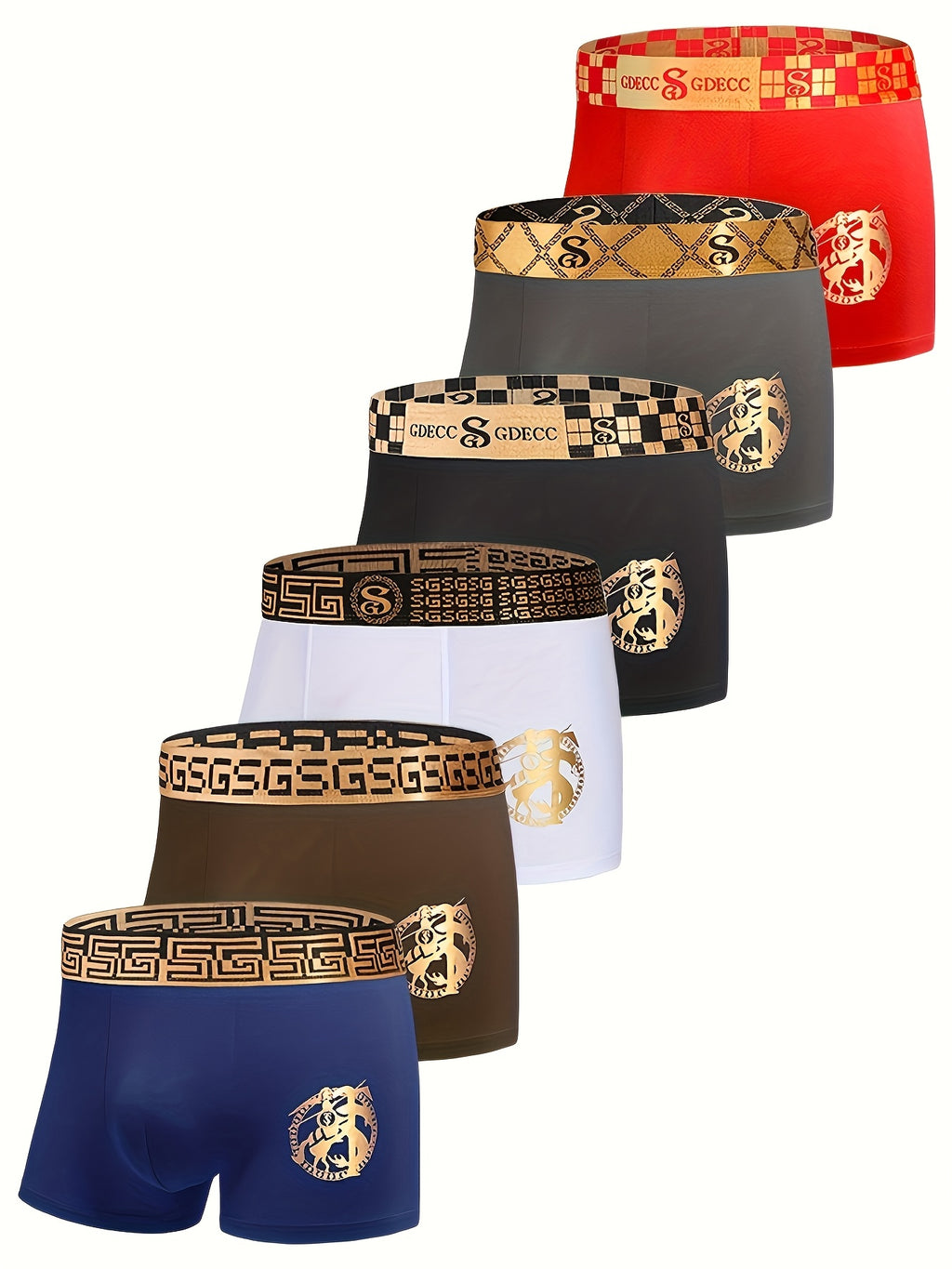 Boxer coton homme — lot de 6, imprimé