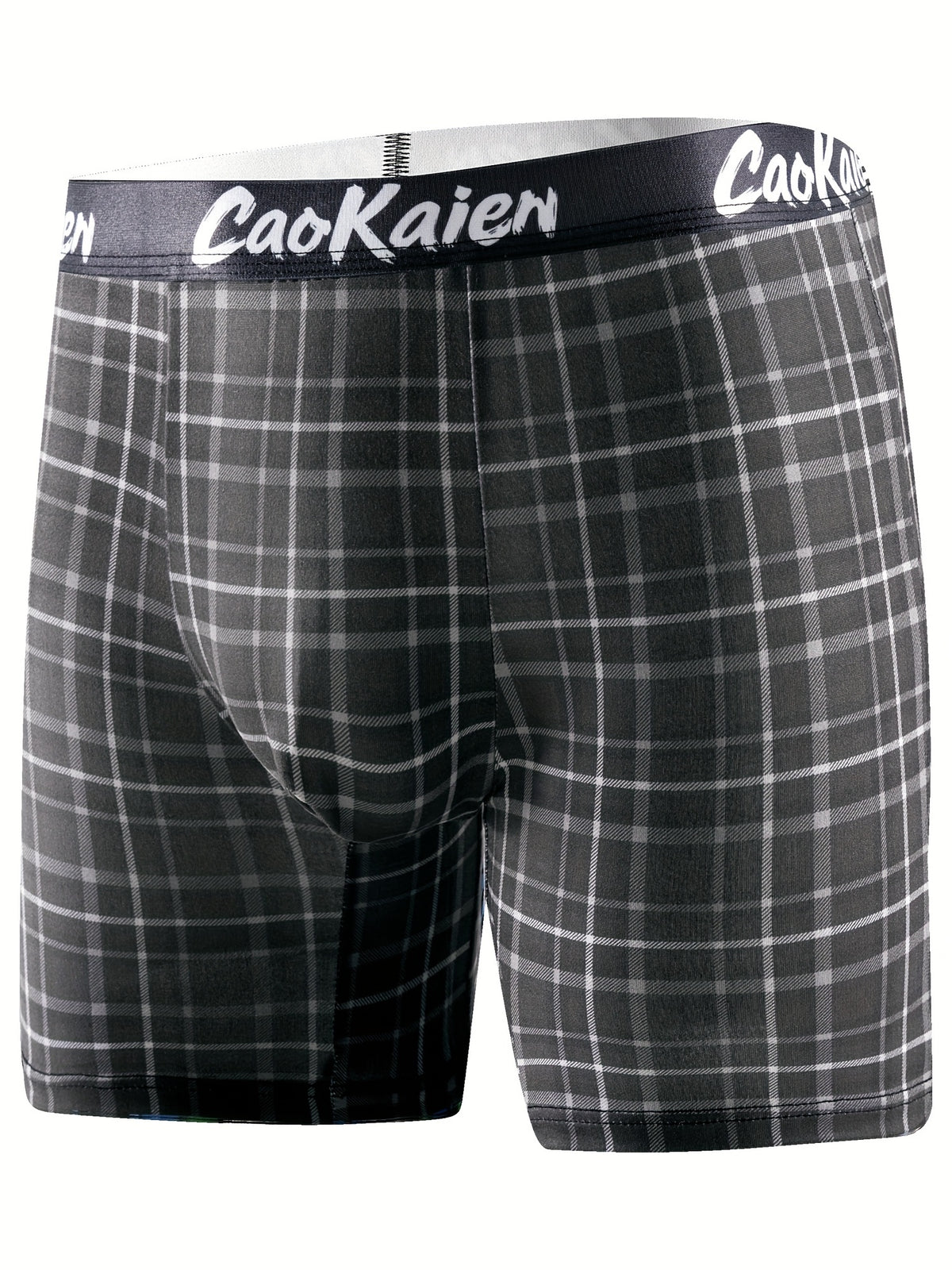 Boxer long microfibre homme — lot de 5, géométrique, assortiment S, du S au 3XL