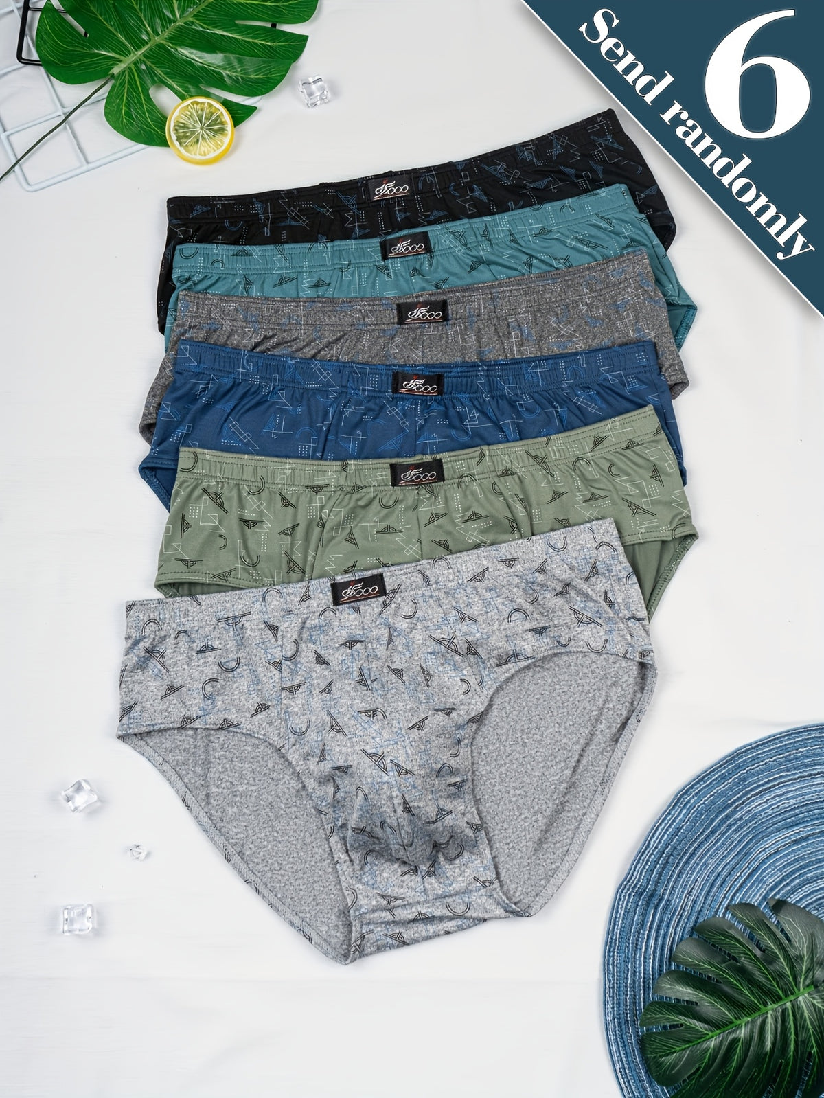 Slip taille haute de sport microfibre homme — lot de 6