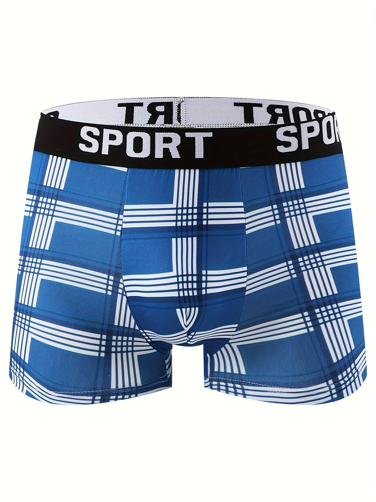 Boxer microfibre homme — lot de 5, géométrique, assortiment S, du S au XXL (modèle 2)