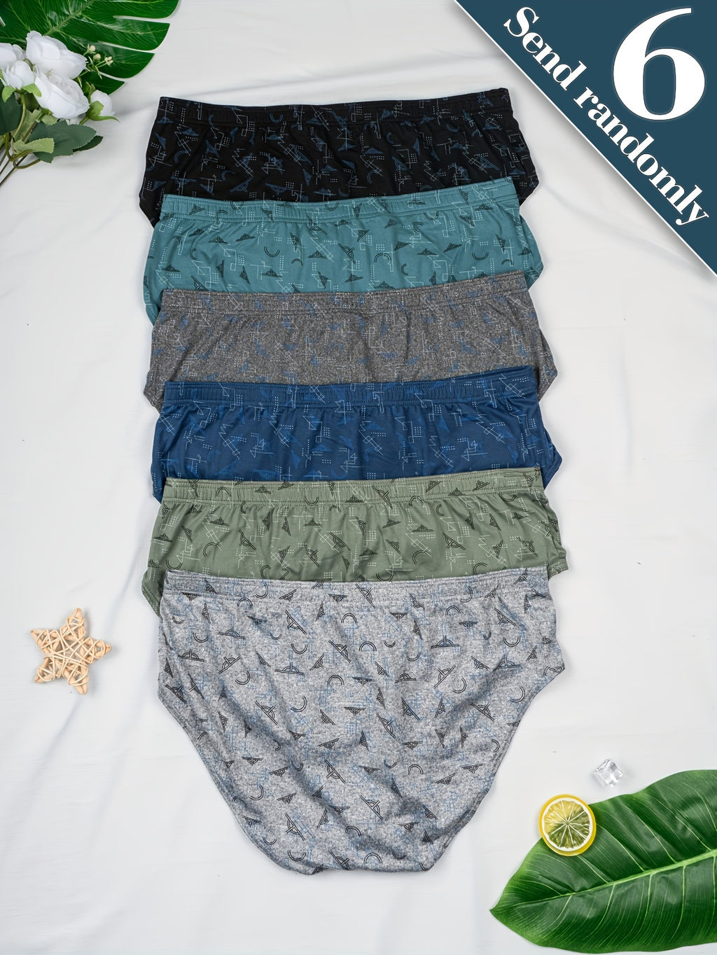 Slip taille haute de sport microfibre homme — lot de 6