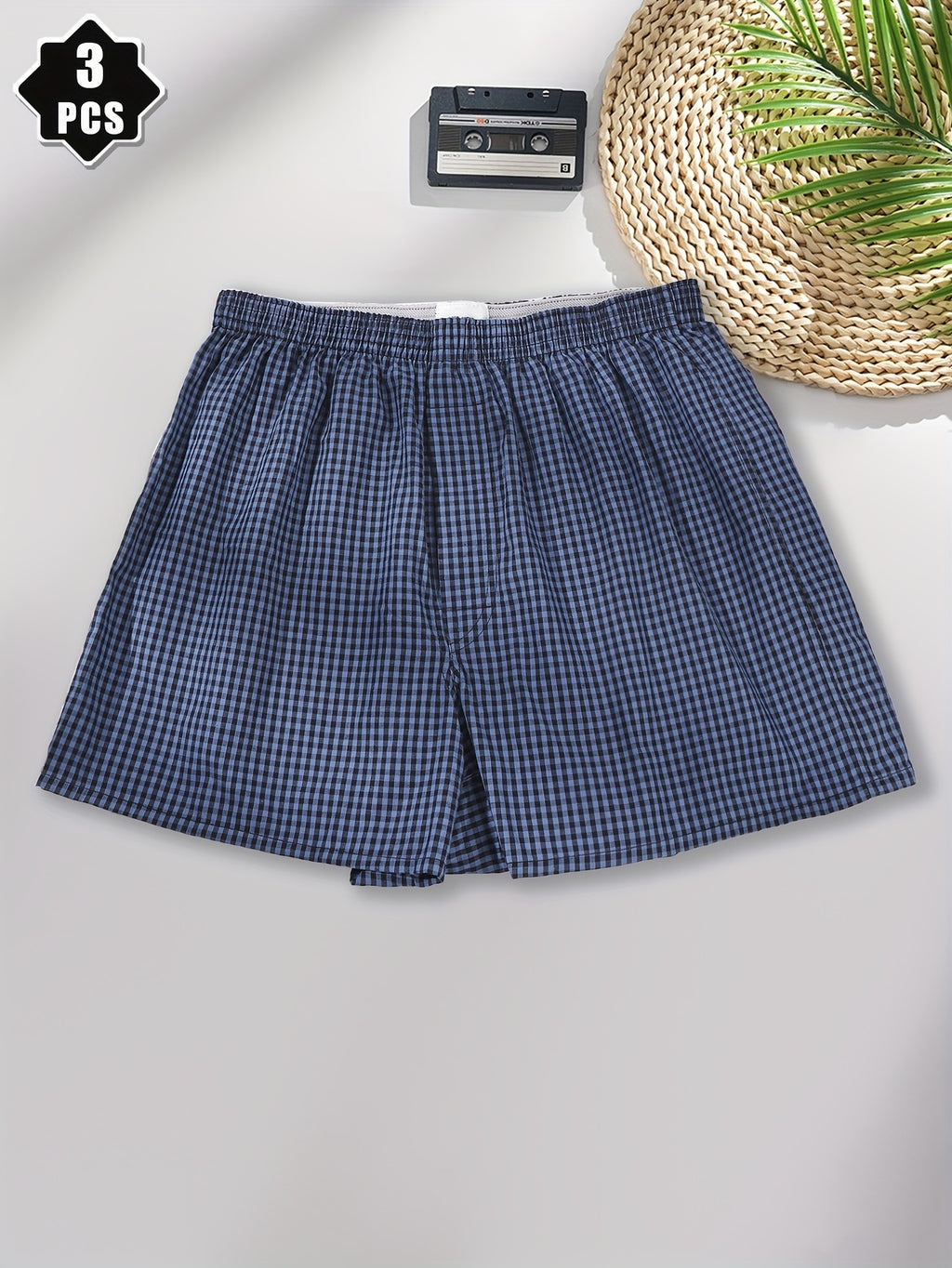 Boxer large de sport coton homme — lot de 3