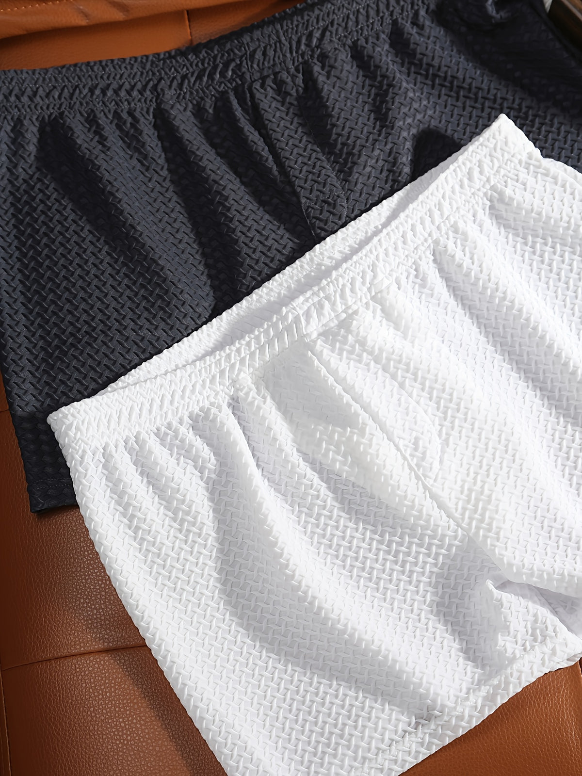 Boxer large microfibre homme — lot de 3, uni