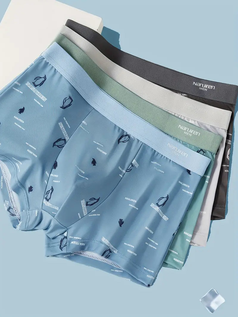 Boxer respirant de sport homme — lot de 4, maille technique
