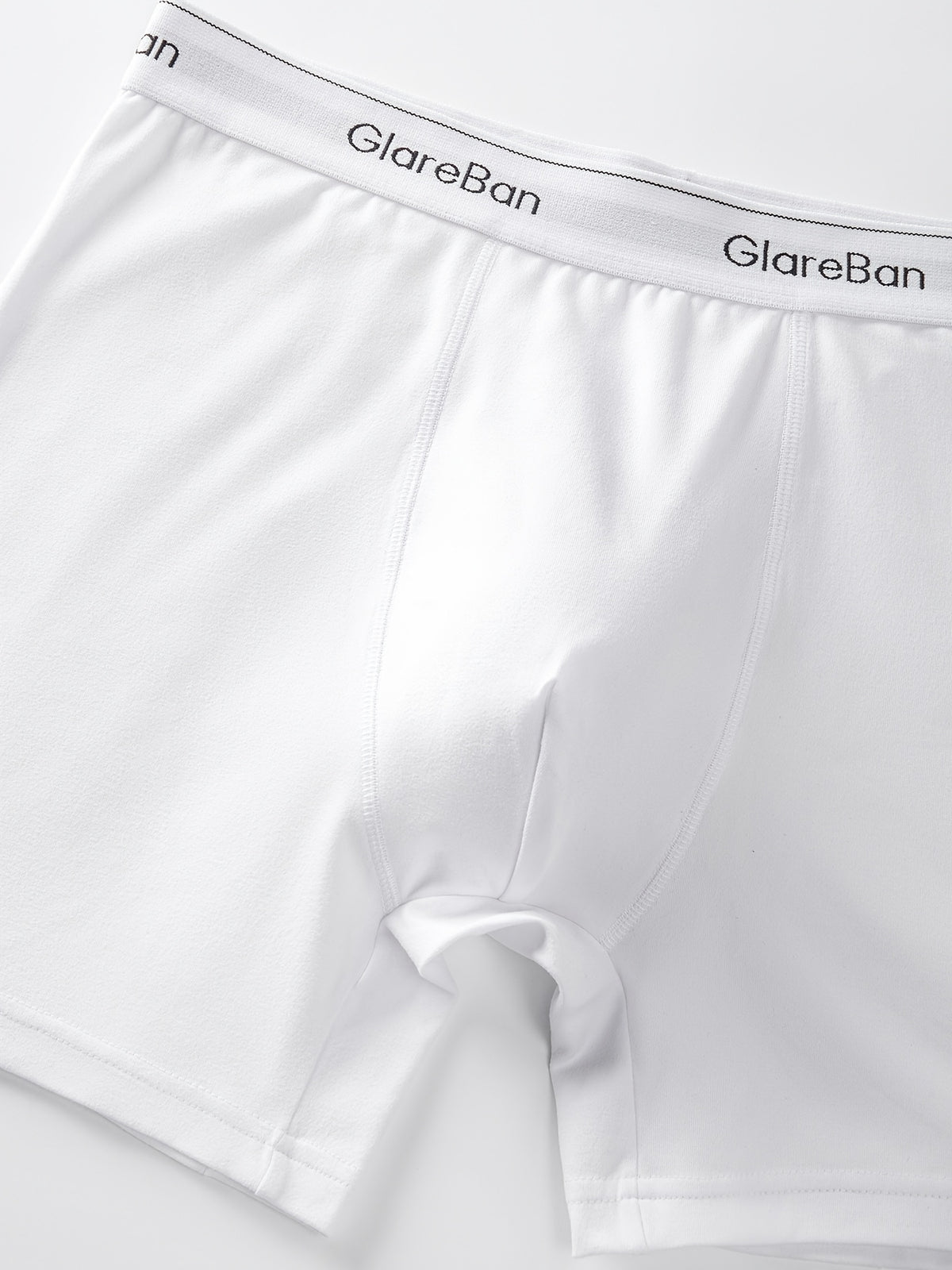 Boxer long coton homme — lot de 3, uni, du S au XXL