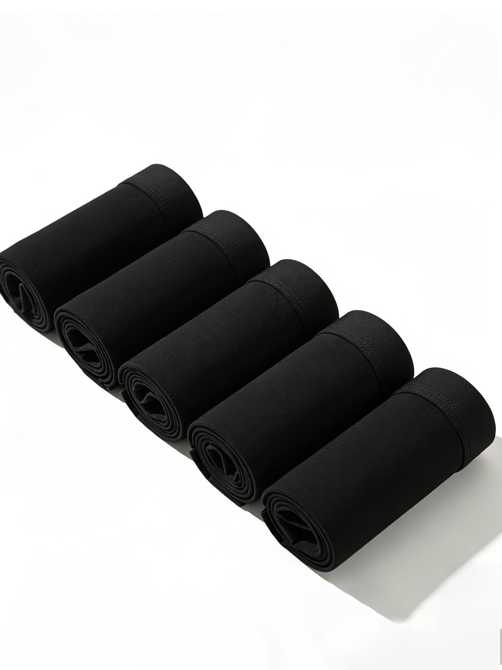 Boxer sans couture de sport microfibre homme — lot de 5, noir