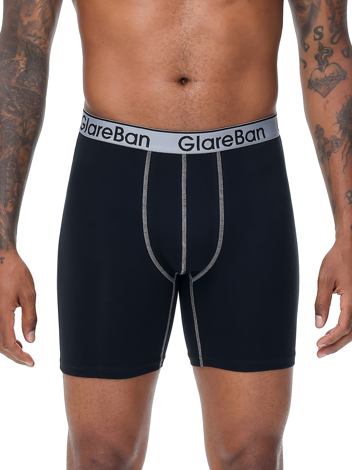 Boxer long coton homme — lot de 10, uni
