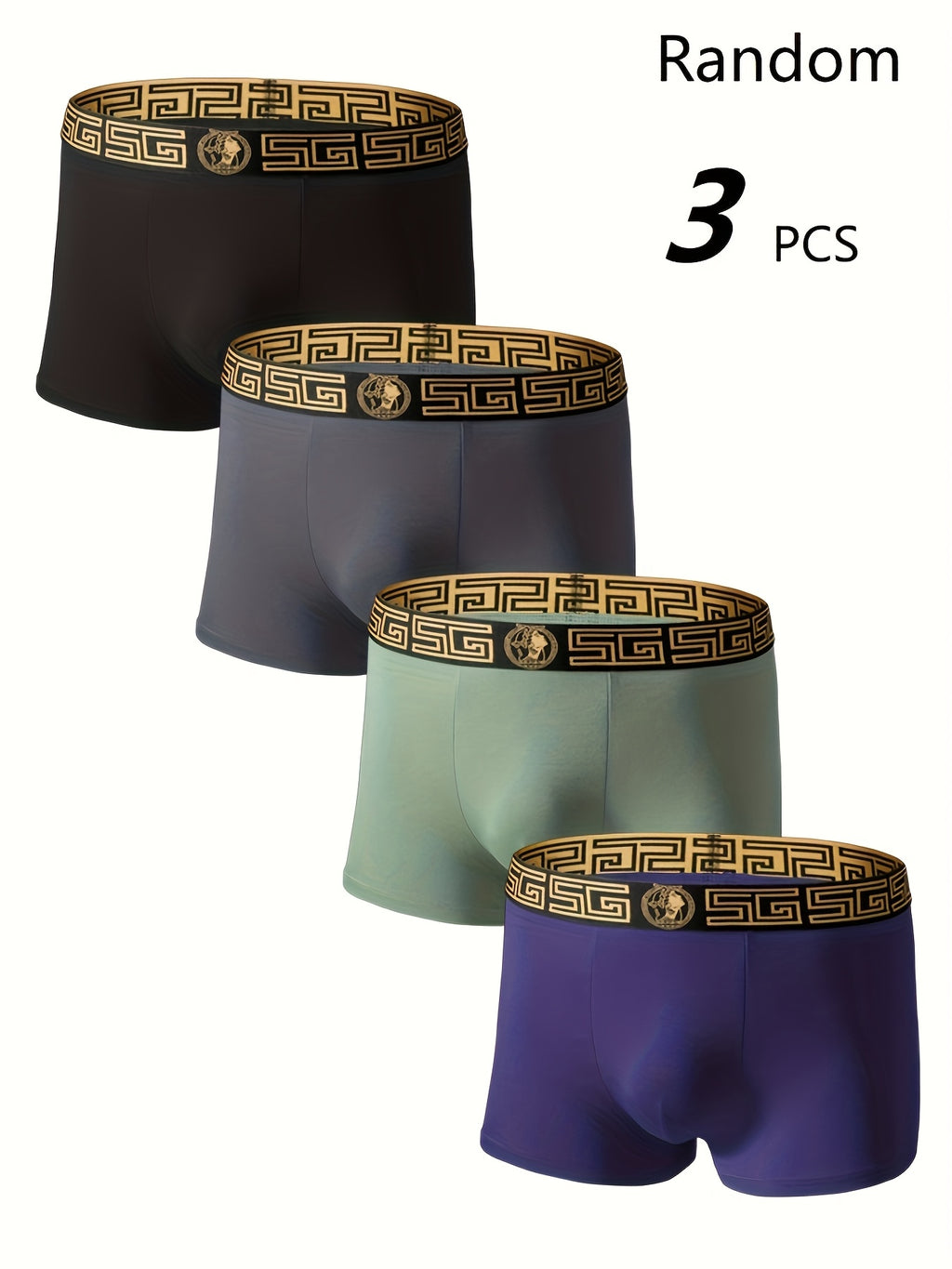 Boxer respirant bambou homme — lot de 3, uni, du S au XXL