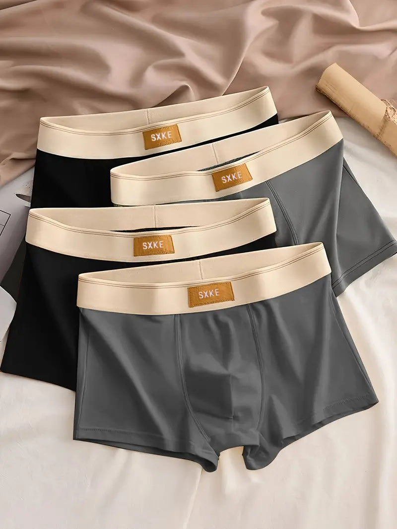 Boxer respirant homme — lot de 4, maille technique