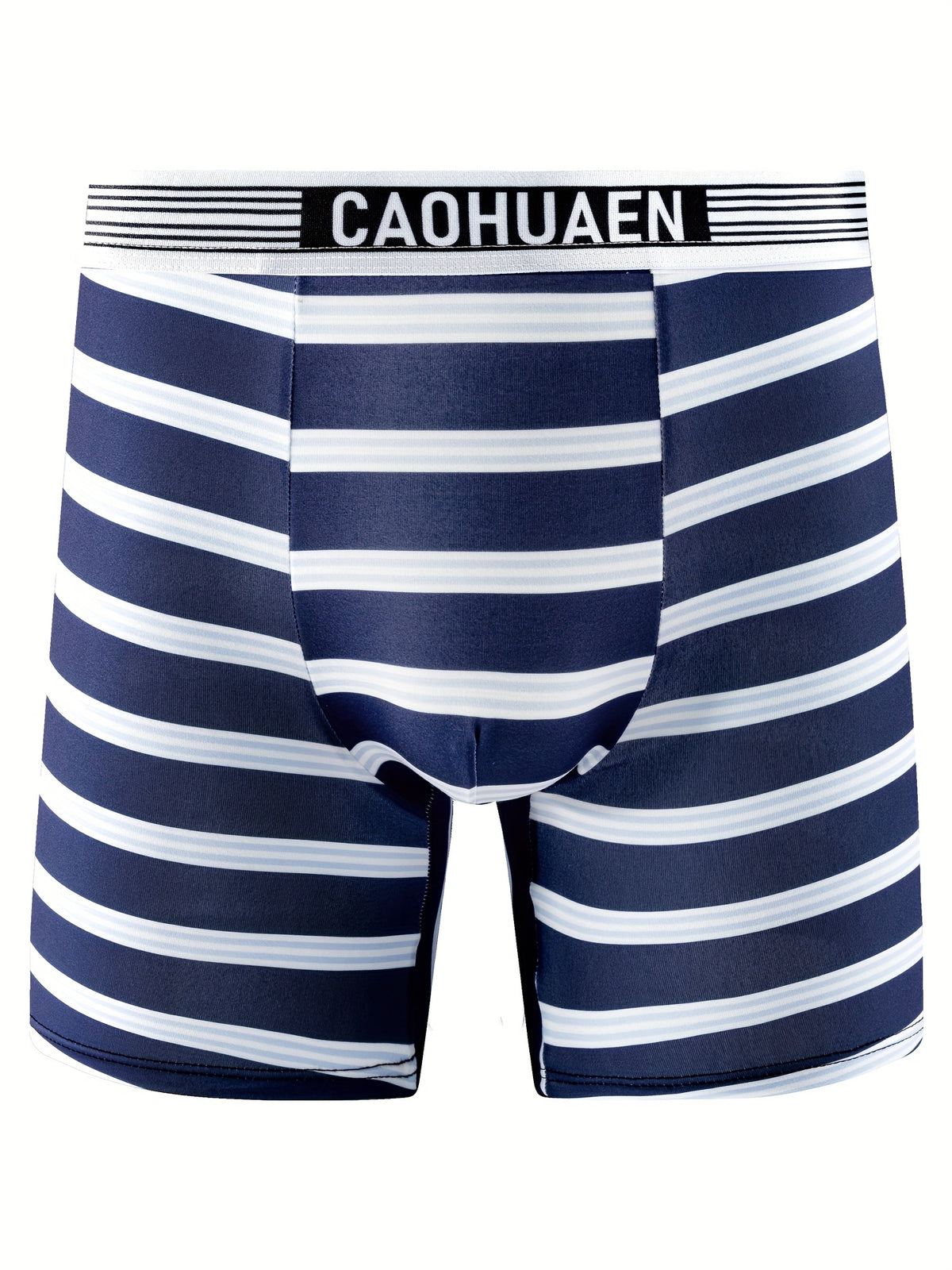Boxer long séchage rapide microfibre homme — lot de 5, géométrique