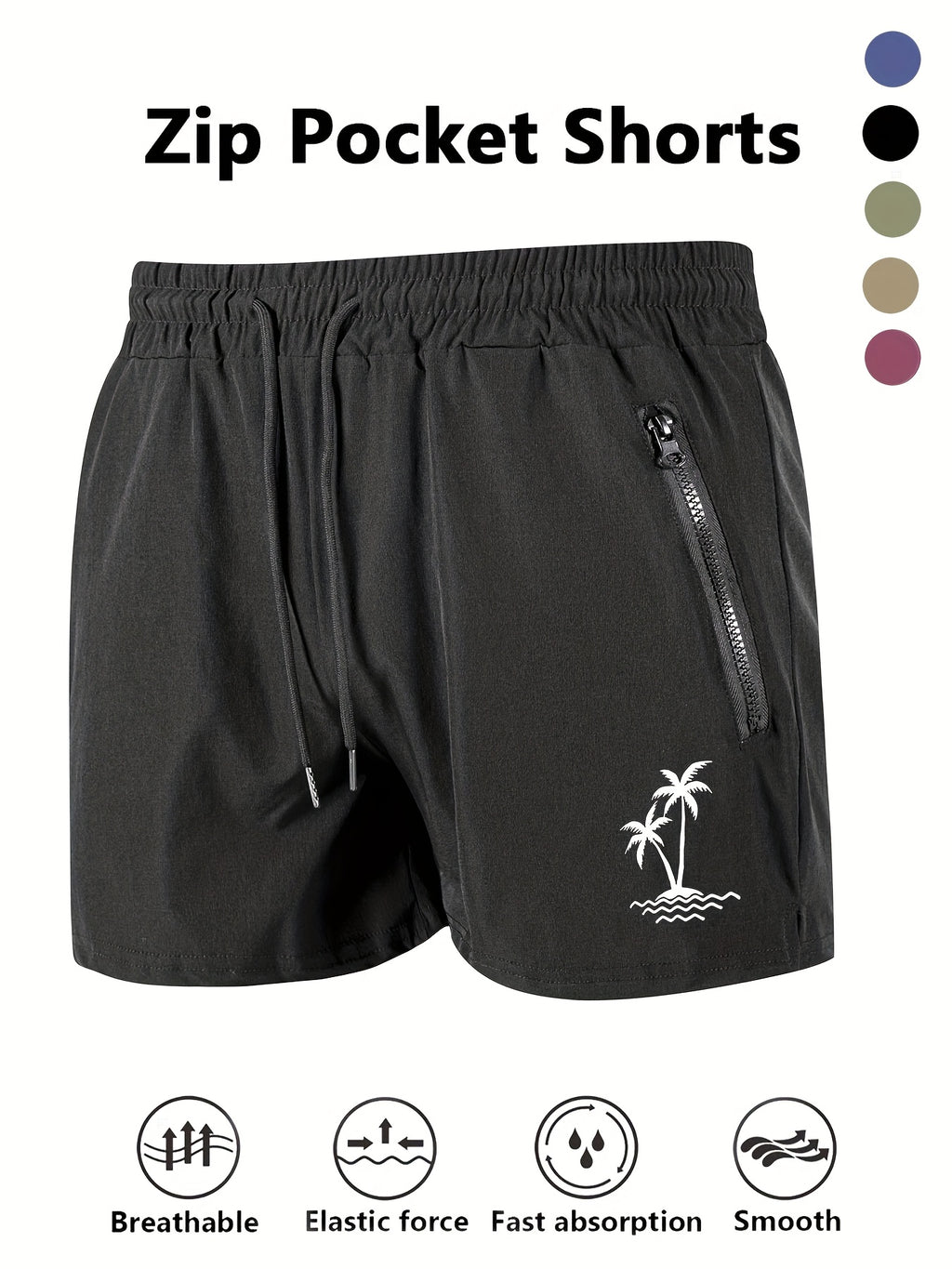 Boxer de sport séchage rapide microfibre homme, 14 coloris