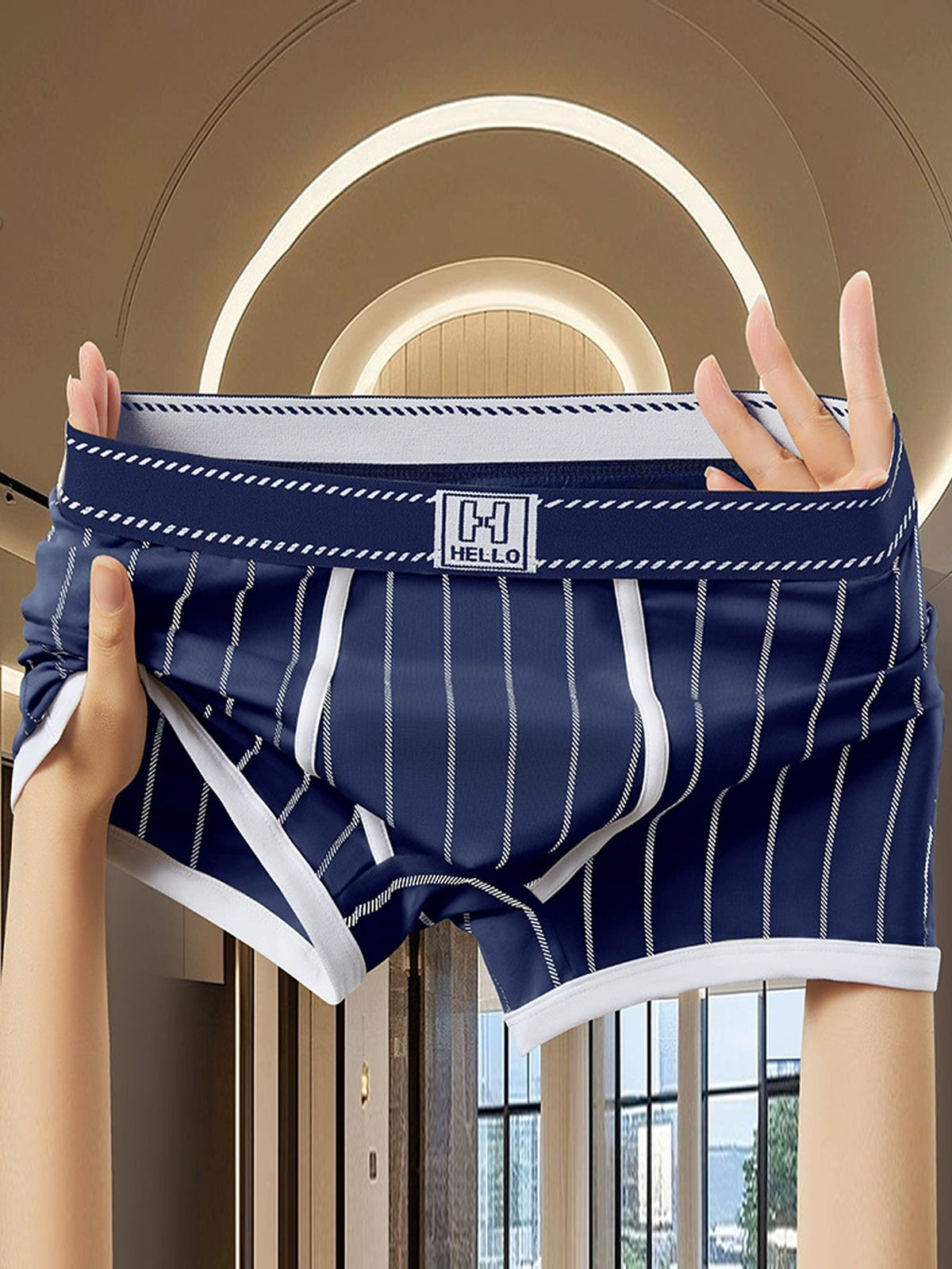 Boxer respirant coton homme — lot de 5, uni, du S au XL