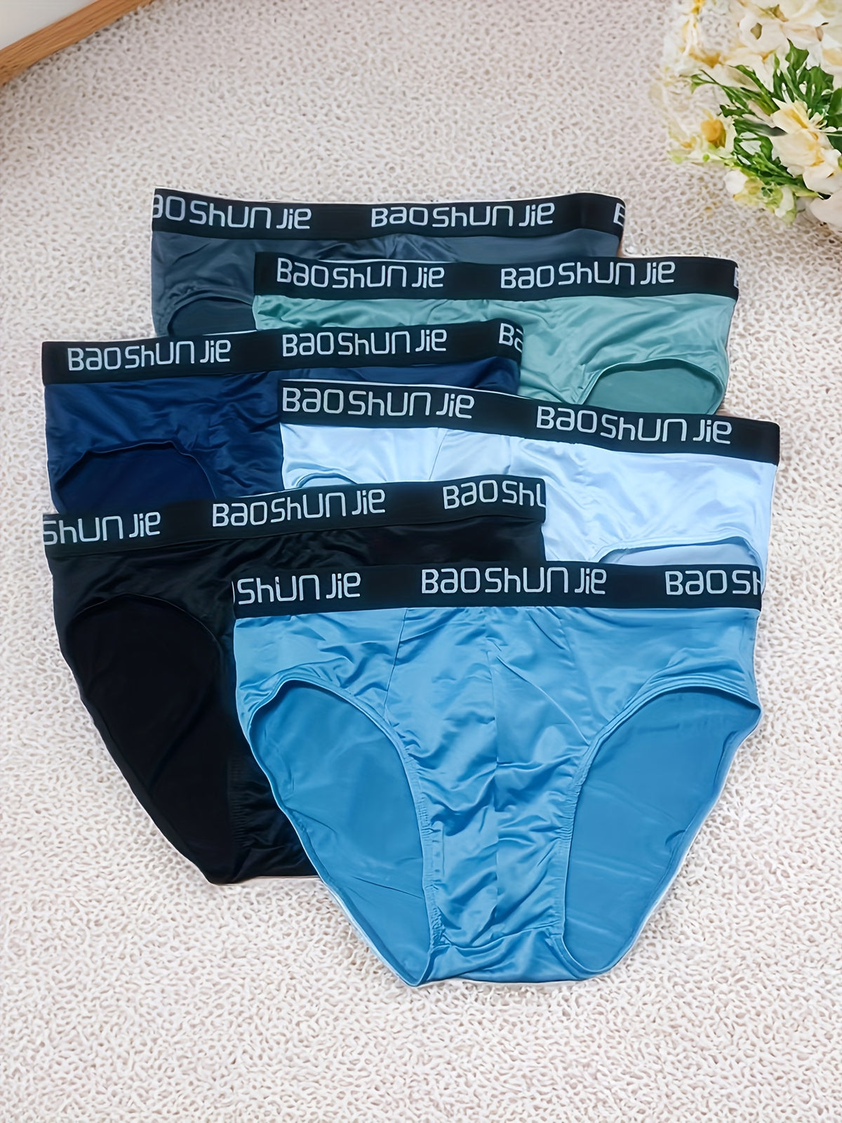 Slip respirant microfibre homme — lot de 6, imprimé, assortiment S, du S au XXL