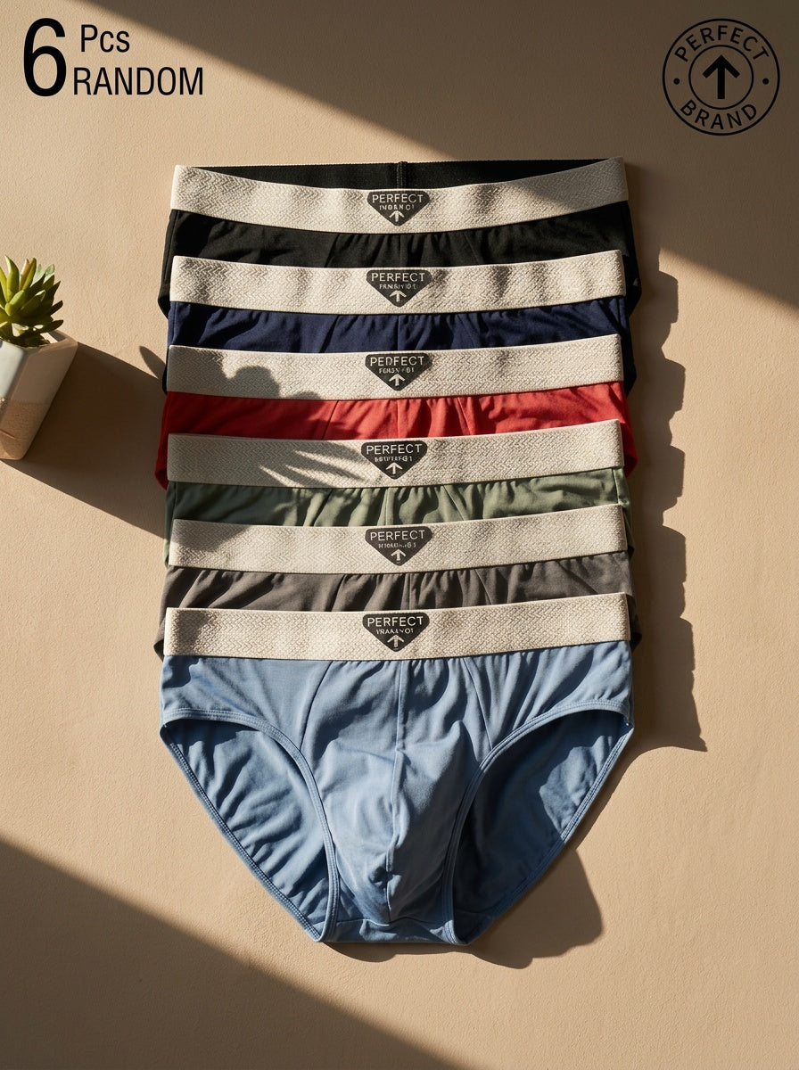 Slip large respirant microfibre homme — lot de 6, uni