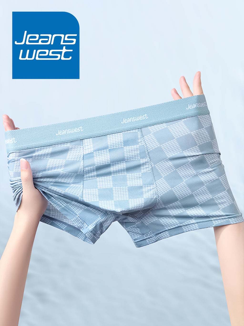 Boxer microfibre homme — lot de 4, à carreaux