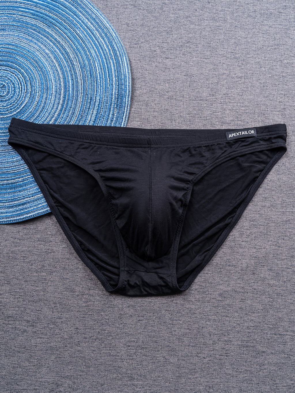 Slip moulant respirant bambou homme — lot de 6, uni