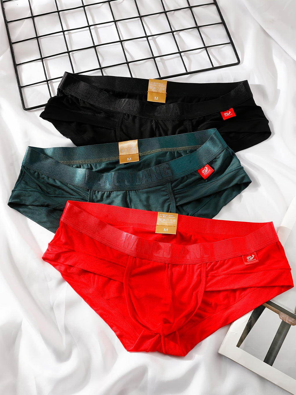 Slip de sport respirant modal homme — lot de 3, uni, assortiment T