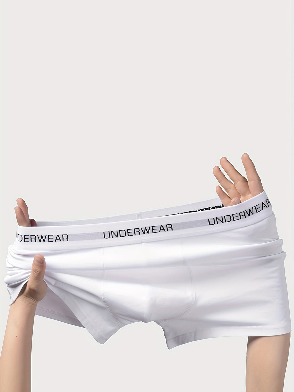Boxer de sport respirant coton homme — lot de 5, blanc