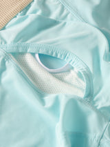 Boxer respirant microfibre homme, bleu clair