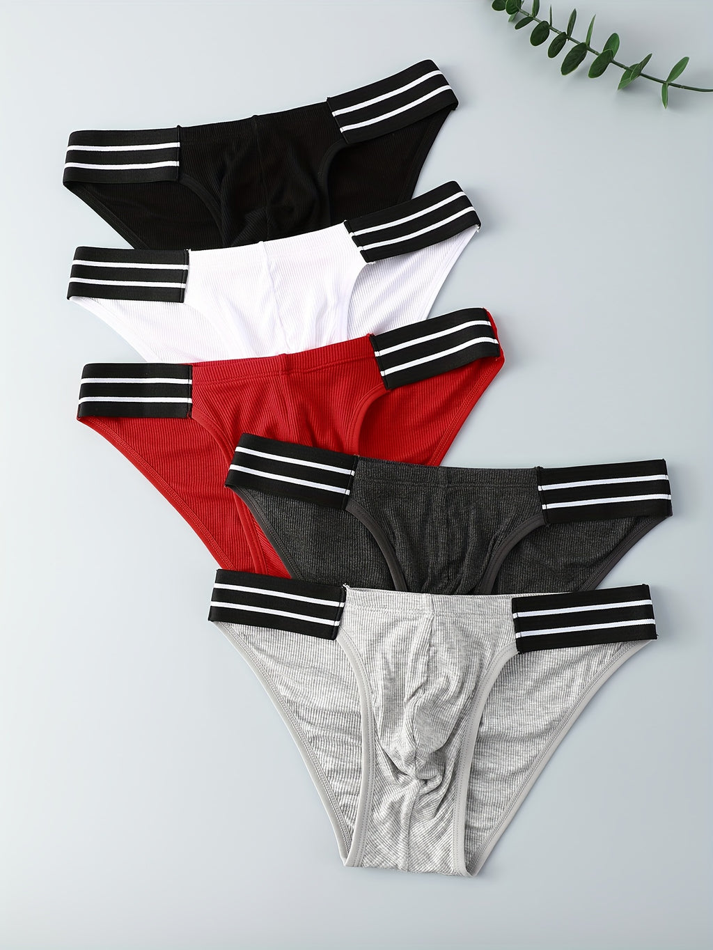Slip bambou homme — lot de 5, 92 % viscose, peu extensible