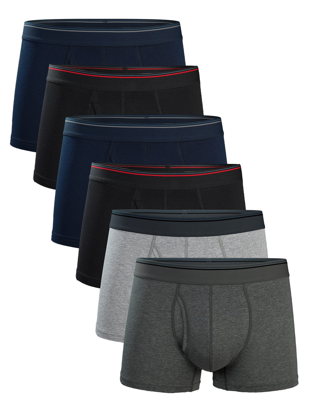 Boxer coton homme — lot de 6, uni