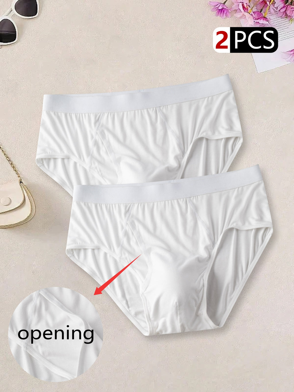 Slip taille haute modal homme — lot de 2, uni — vue 7