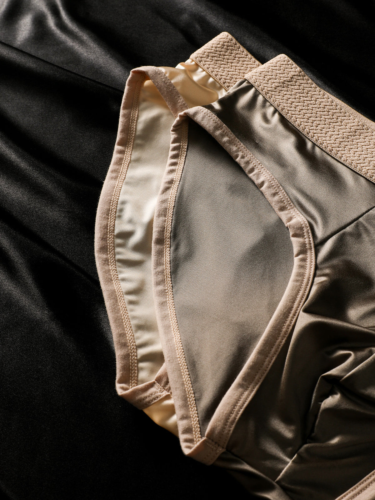 Slip microfibre homme — lot de 5, géométrique