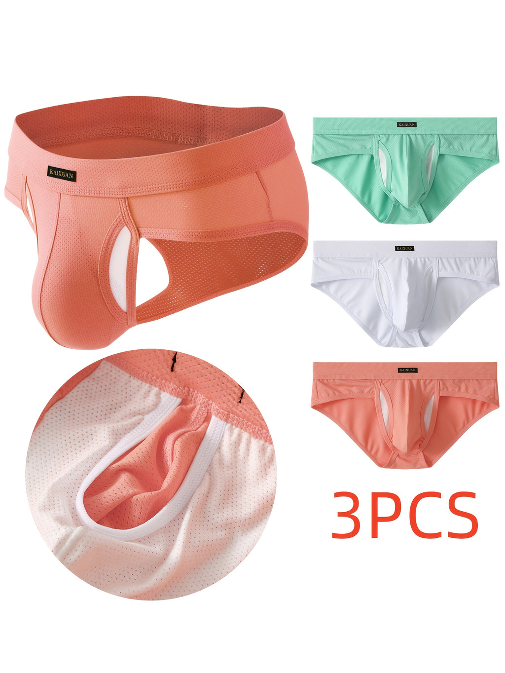 Slip de sport respirant microfibre homme — lot de 3, uni, du S au XL