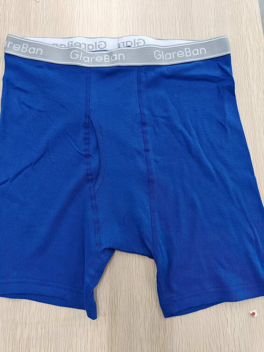 Boxer long coton homme — lot de 3, uni, assortiment S
