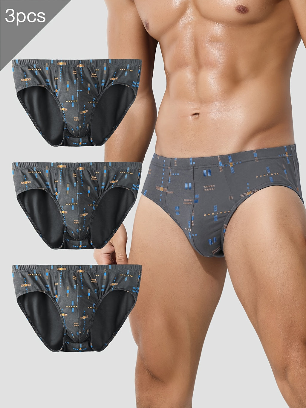 Slip de sport respirant microfibre homme — lot de 3, uni, du XS au XL