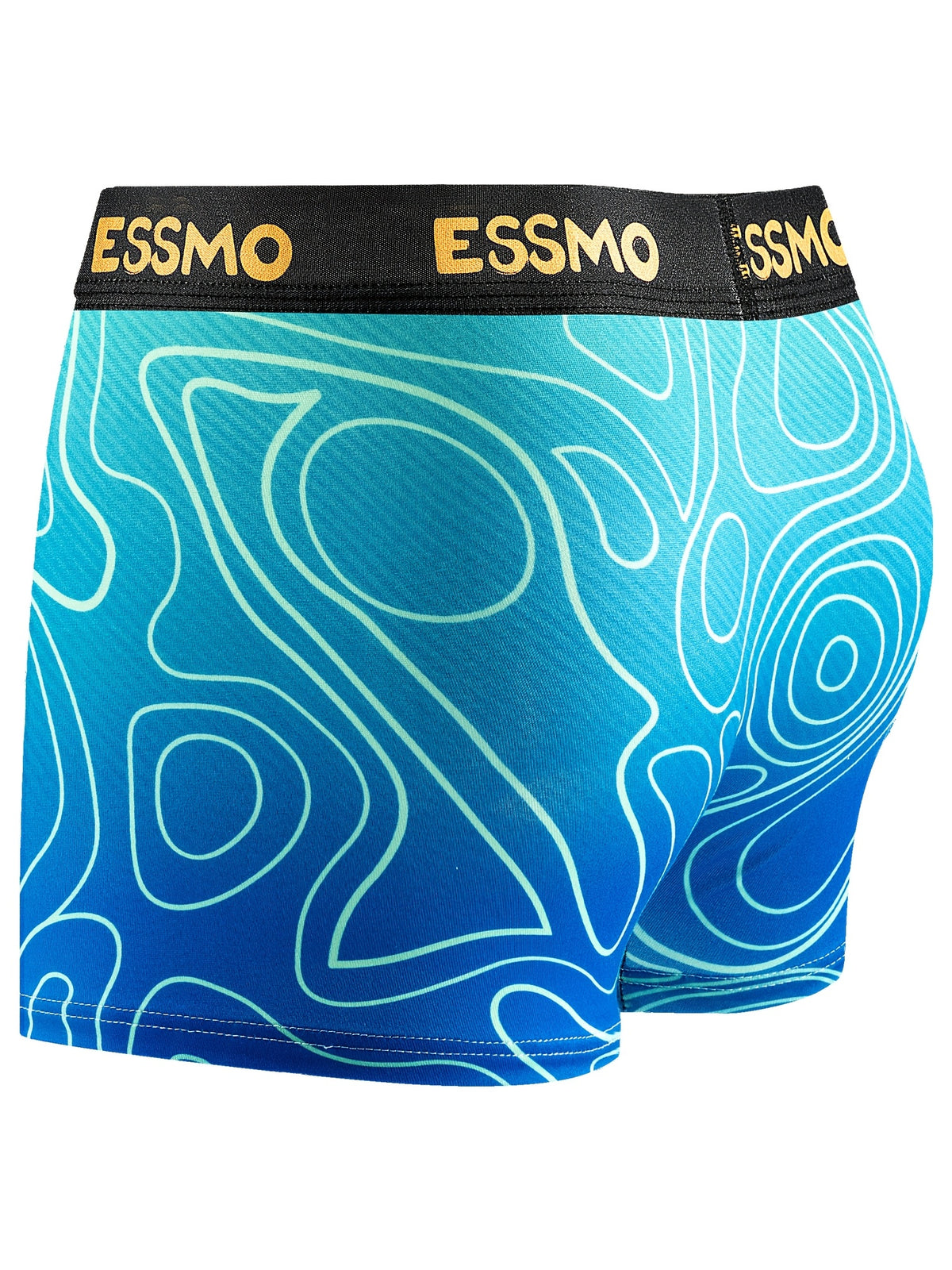 Boxer microfibre homme — lot de 5, géométrique, assortiment S, du S au 3XL