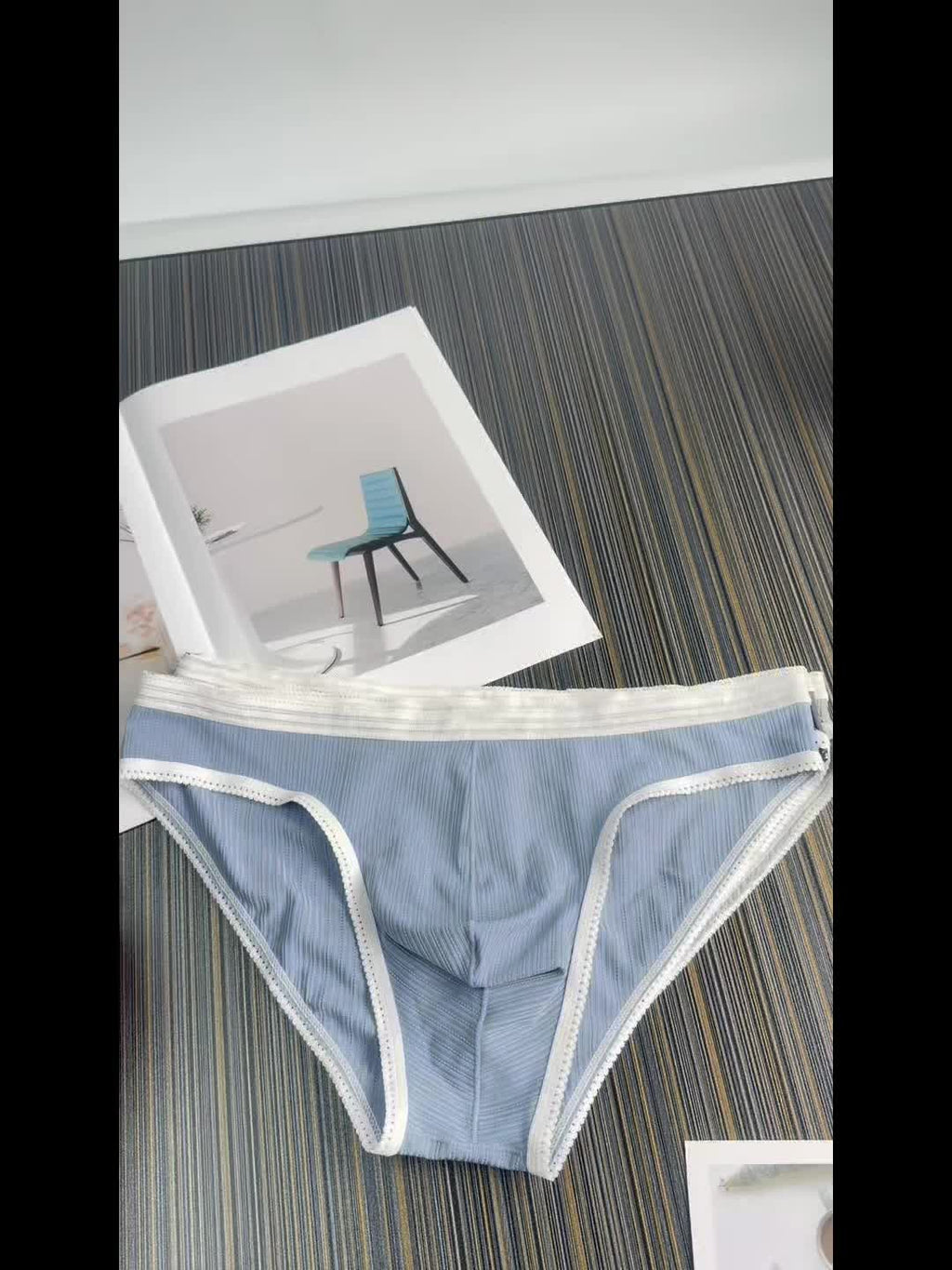 Slip microfibre homme — lot de 3, gris foncé + bleu + vert armée