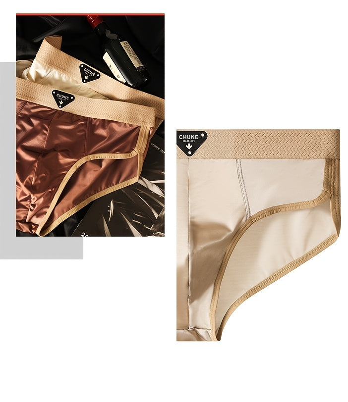 Slip grande taille respirant microfibre homme — lot de 5, uni