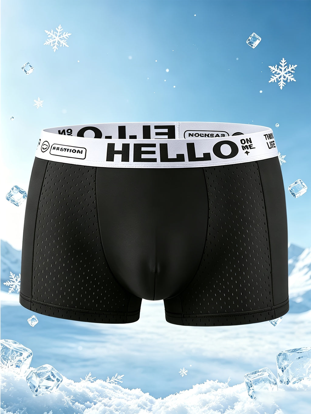 Boxer grande taille séchage rapide microfibre homme — lot de 4, uni