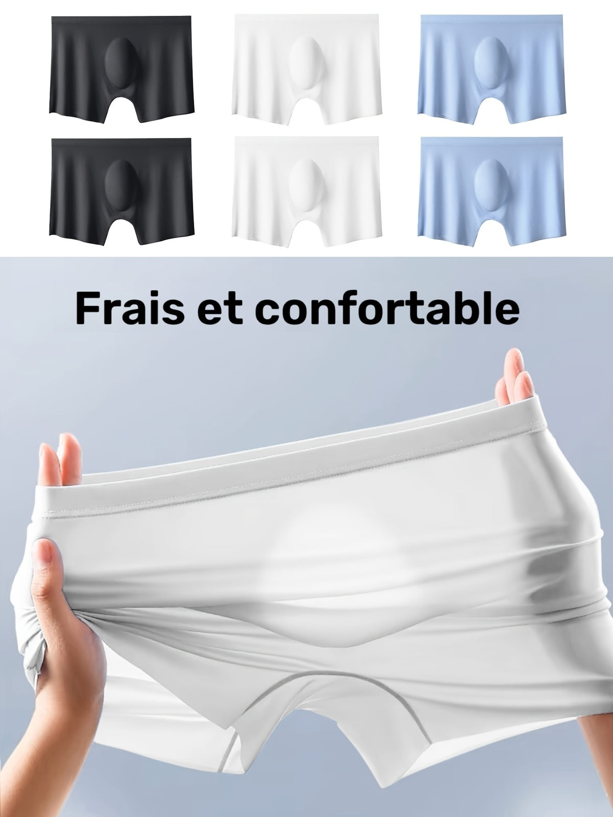 Boxer respirant microfibre homme