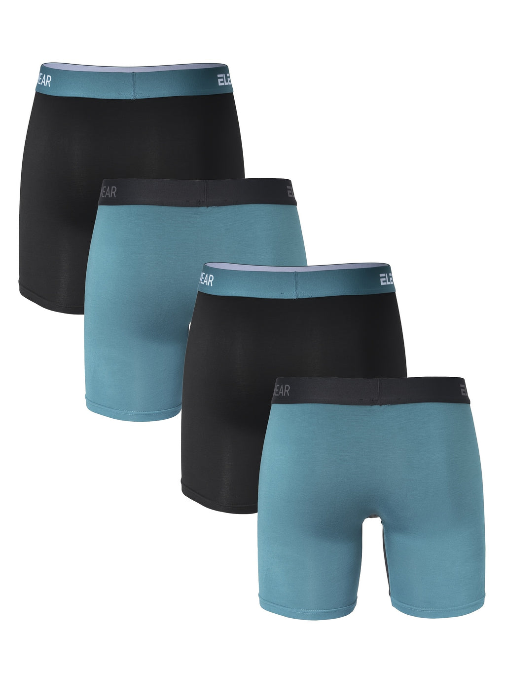 Boxer long respirant bambou homme — lot de 4
