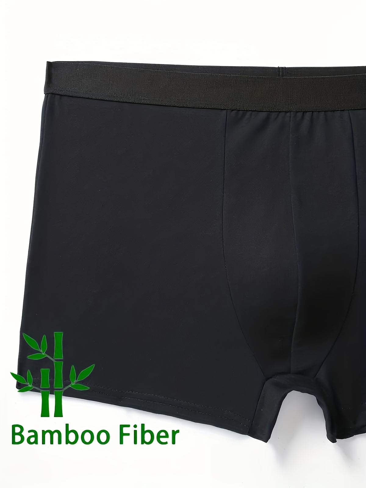 Boxer bambou homme — lot de 5, noir