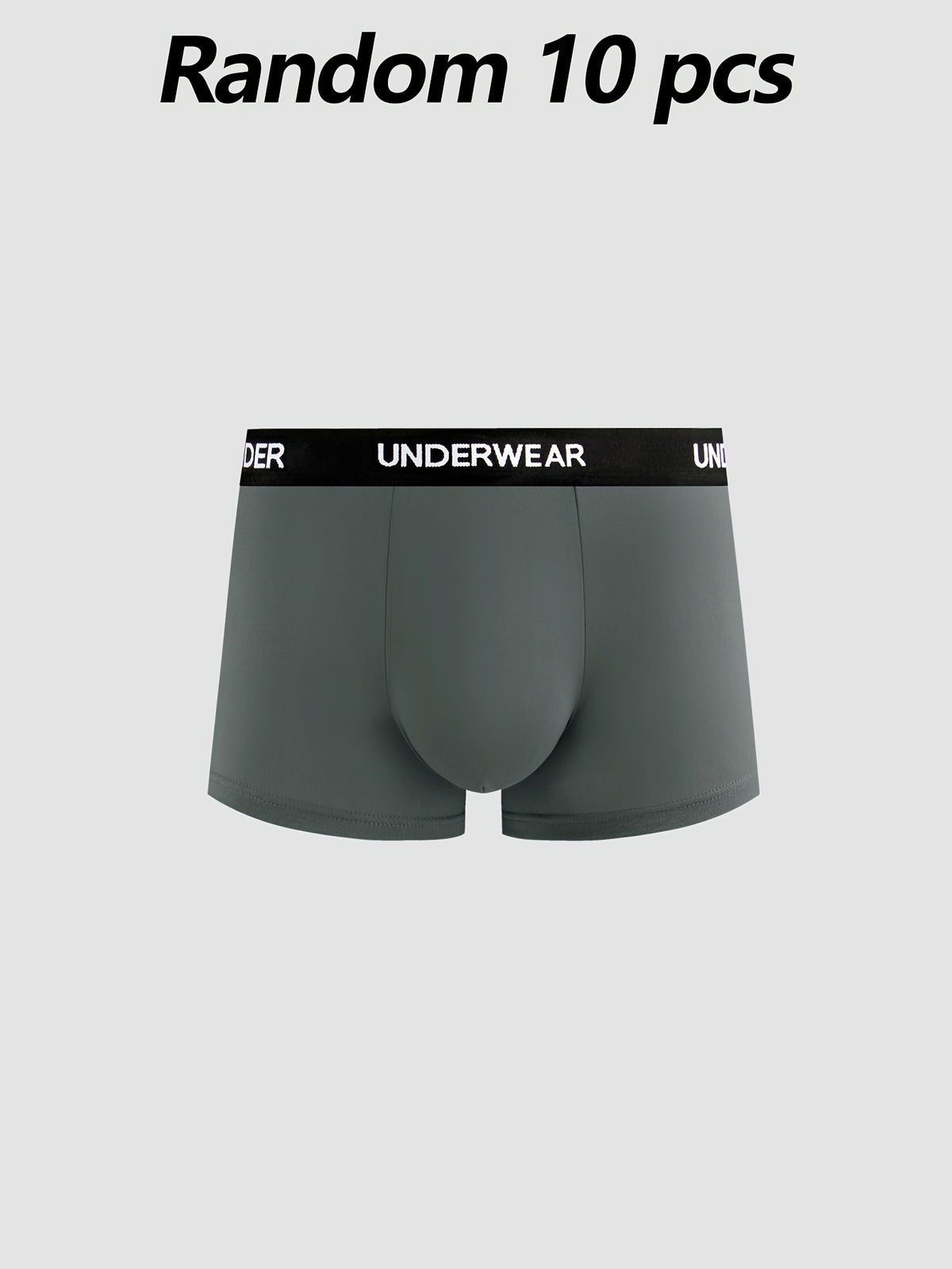 Boxer de sport respirant coton homme — lot de 10, uni, du S au XXL