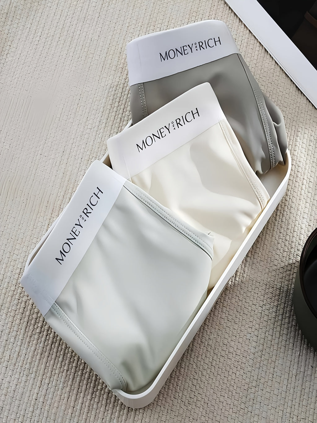 Boxer sans couture respirant microfibre homme — lot de 2, uni