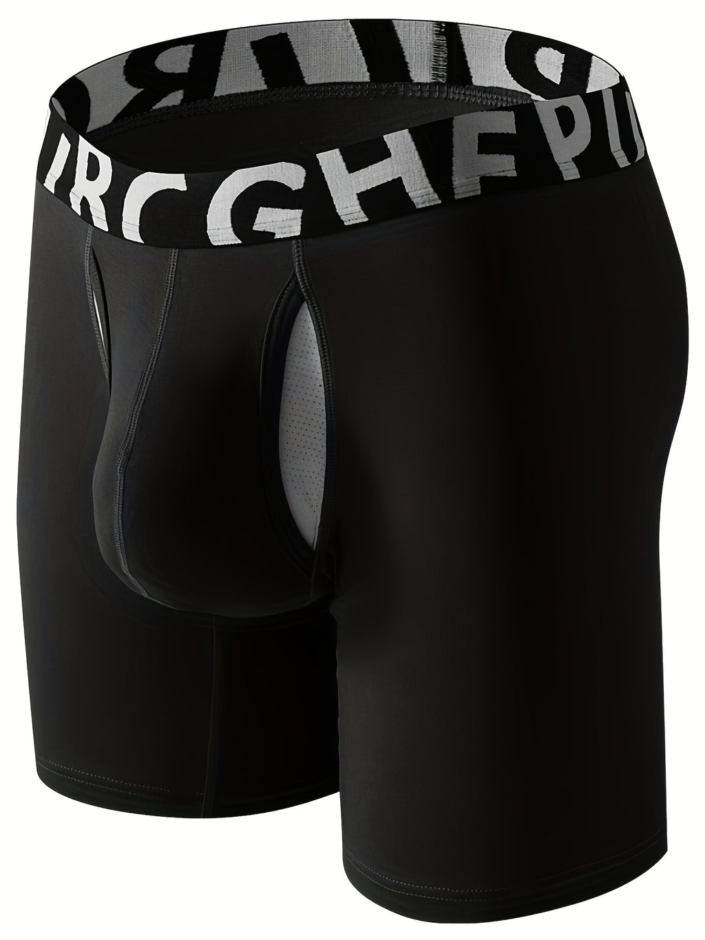 Boxer long de sport bambou homme — lot de 3, noir vert bleu