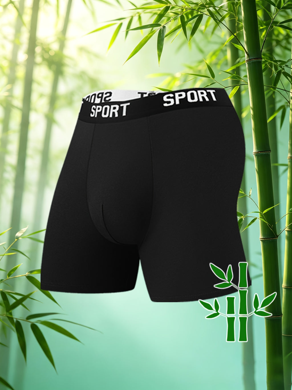 Slip de sport respirant bambou homme — lot de 4, uni