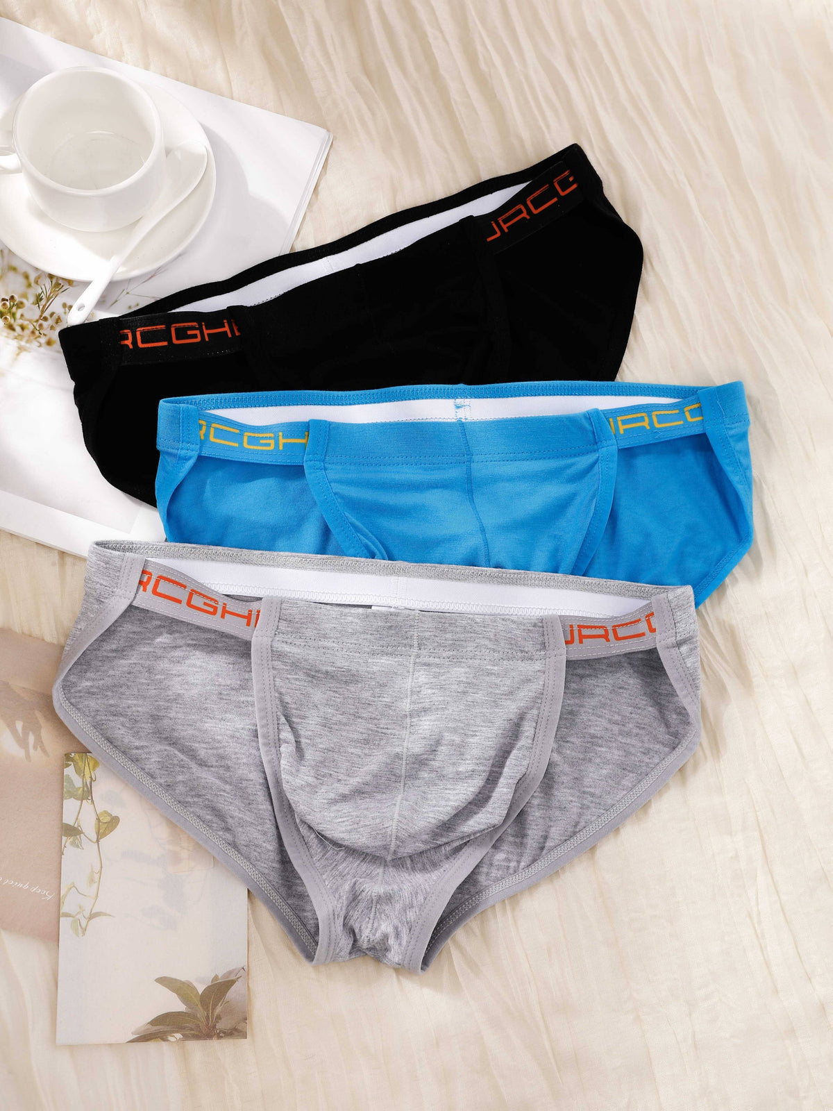Slip taille basse respirant bambou homme — lot de 3, uni, du S au XL