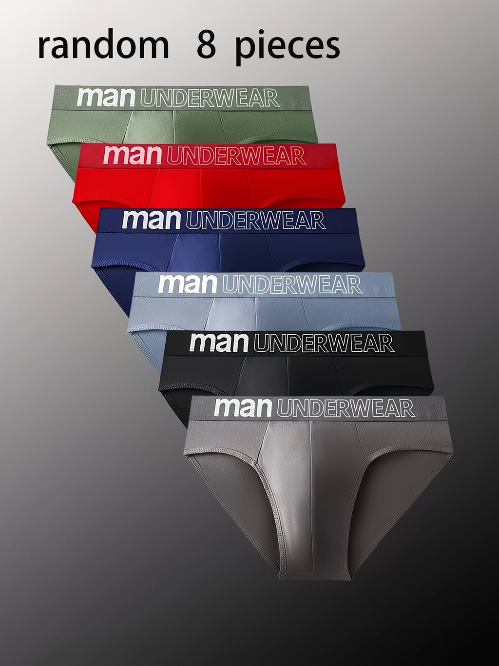 Slip respirant microfibre homme — lot de 8, couleur variée
