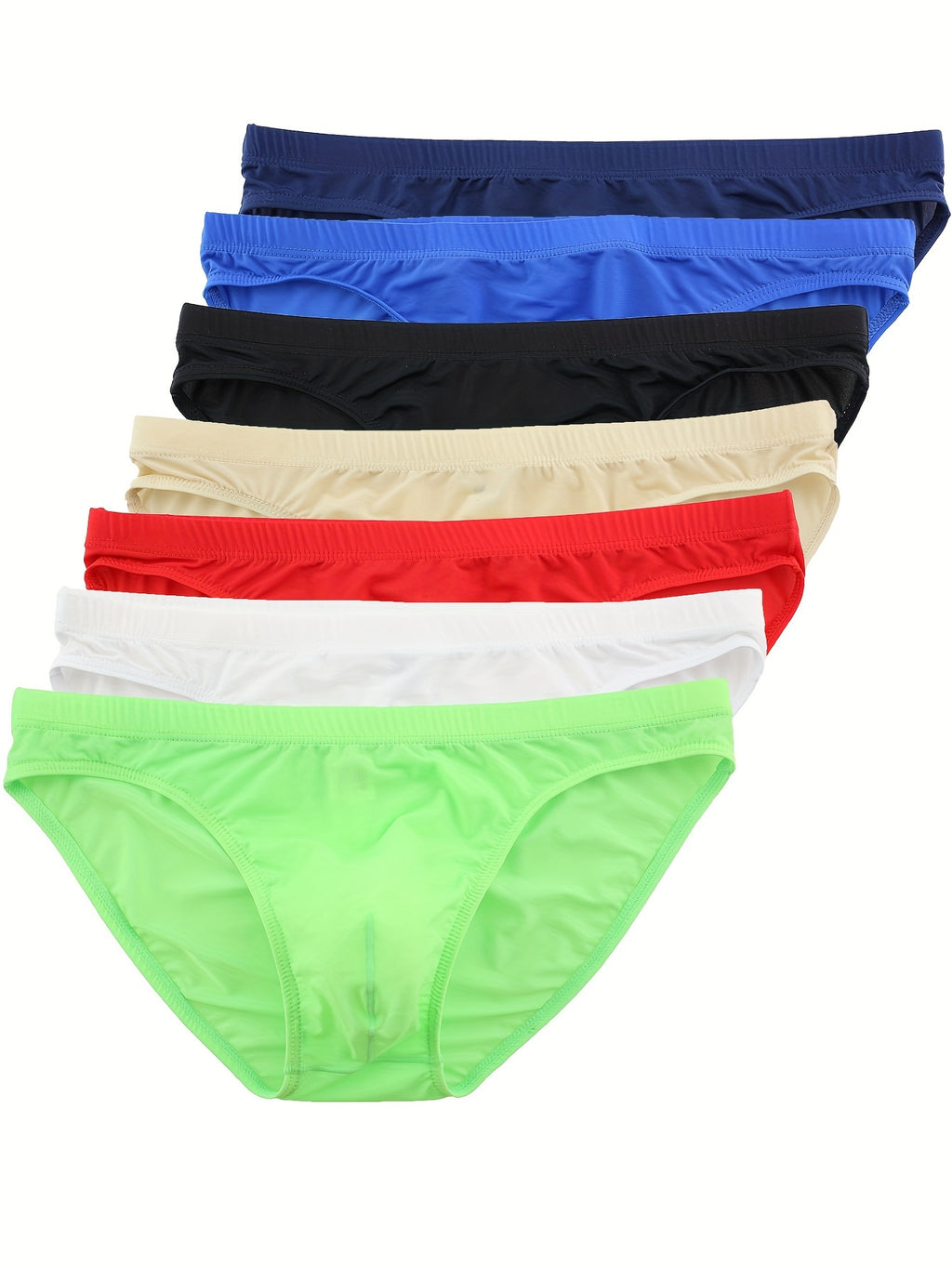 Slip respirant microfibre homme — lot de 5, uni, assortiment C