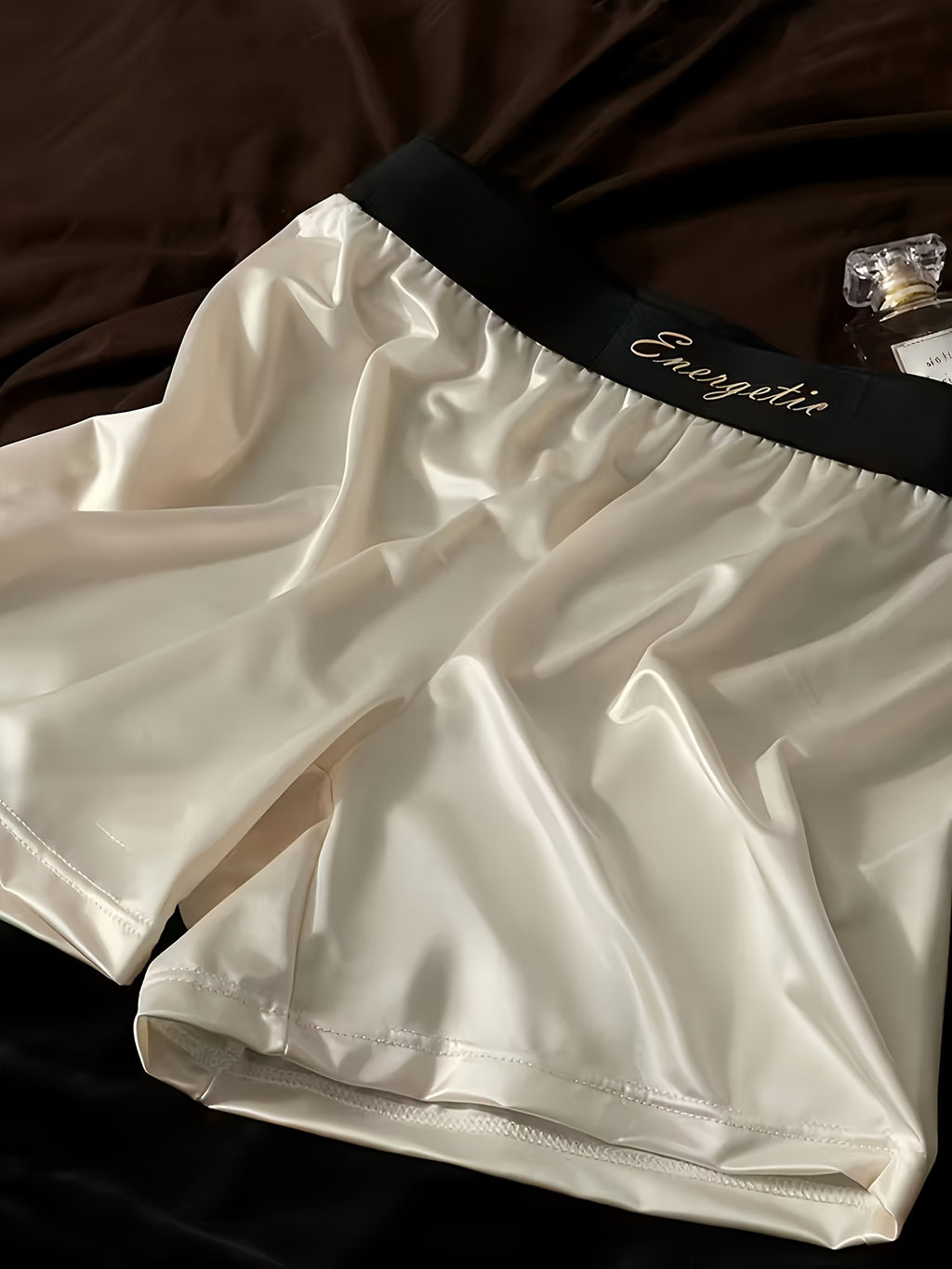 Boxer long d'intérieur soie homme, imprimé