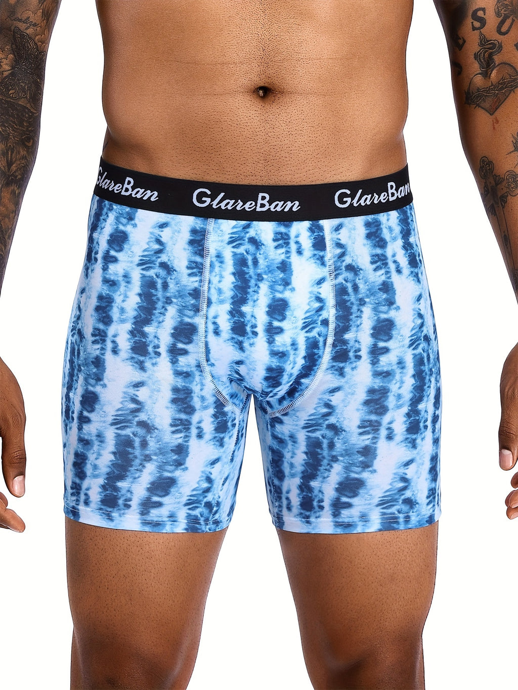 Boxer long microfibre homme — lot de 10, imprimé